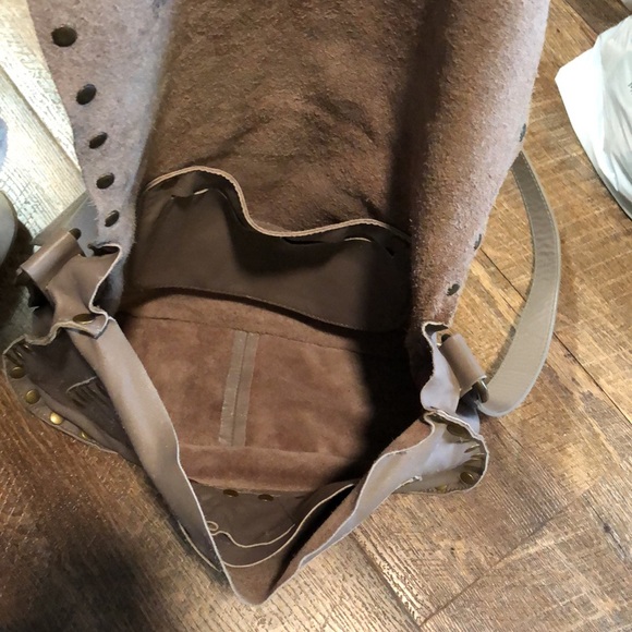 Italy Studded Leather Renaissance Medieval Style Bag Purse Rustic LARP - Picture 6 of 8